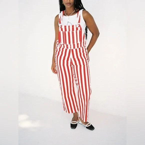 LISA SAYS GAH Lucy Overall - Pomodoro Stripe size S/XS - Picture 5 of 17